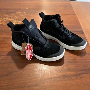 Vans UltraRange UltraCush Lite Sneaker Shoes Black Hi Top | sz 8.5 (NWT)